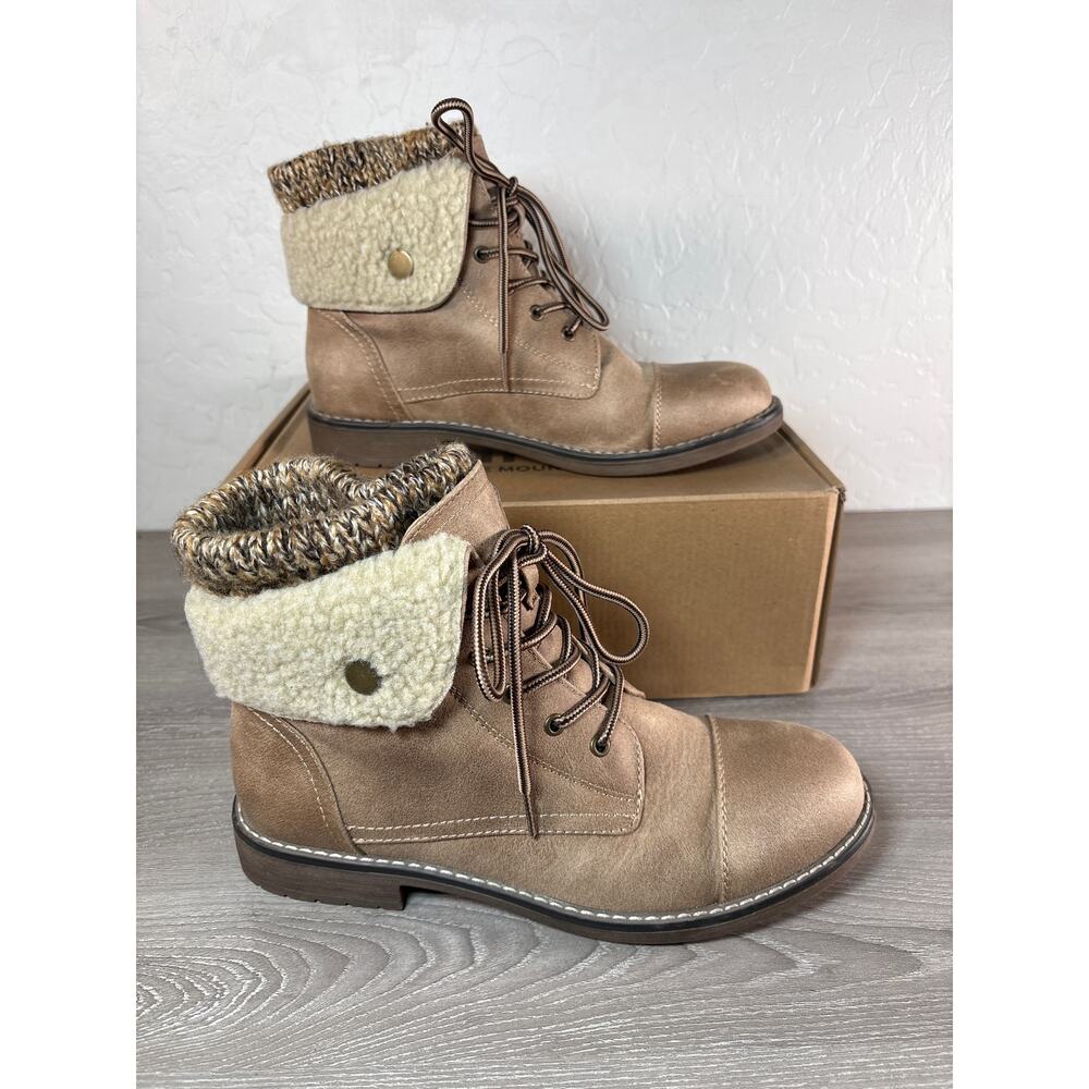Cliffs by White Mountain Duena‎ Women's Brown Hiking Boots Size 8- NIB